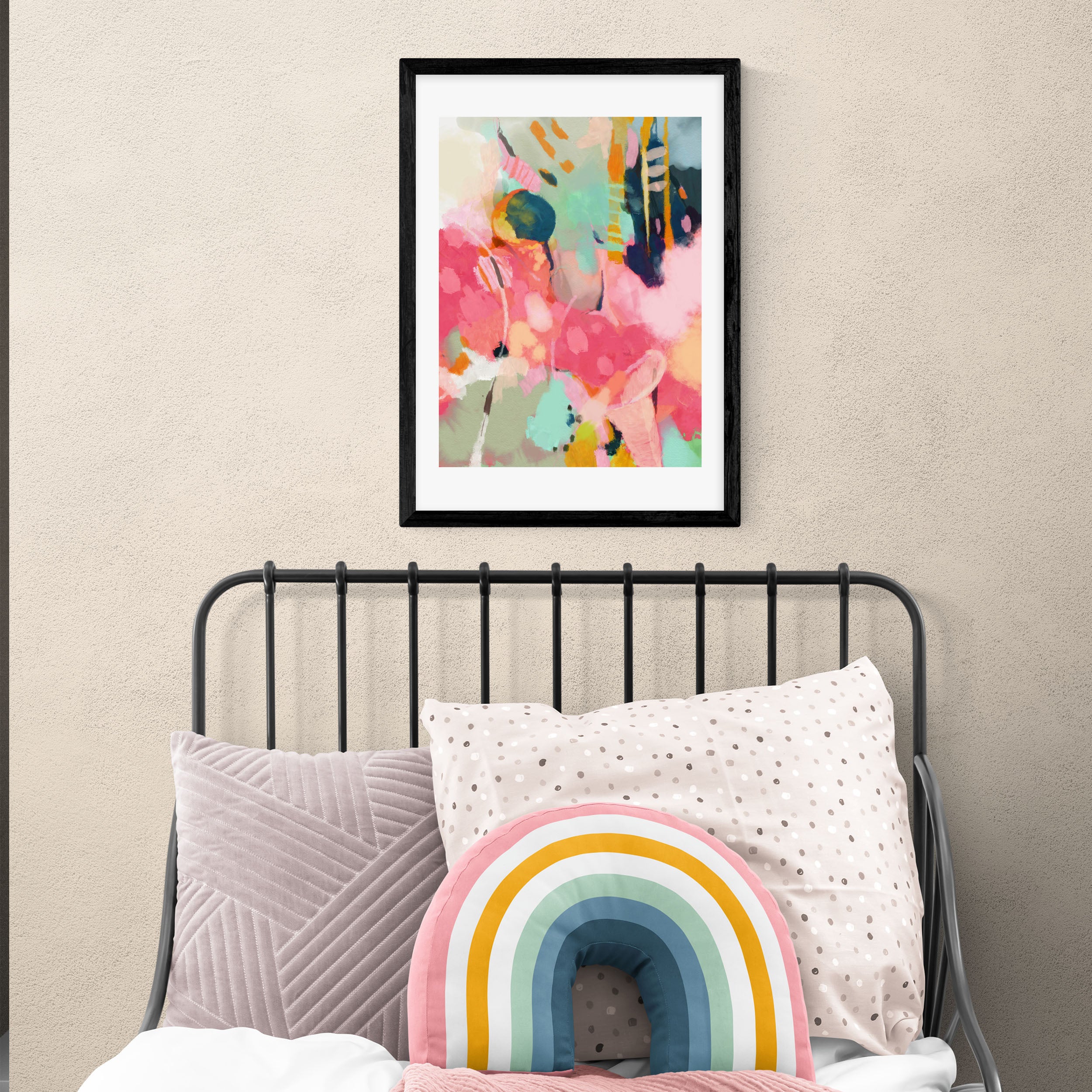 East End Prints Lune Tombee Sur Terre Print MultiColoured Price Comparisons | Compare The Build