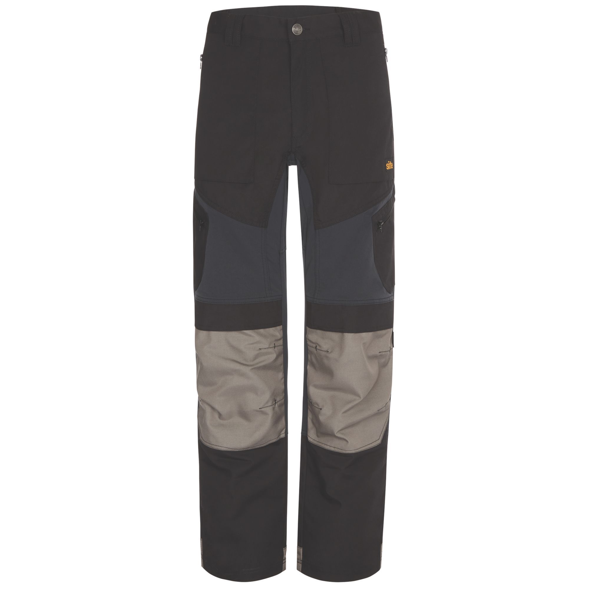 Site Ridgeback Black & Grey Men's Multi-Pocket Trousers, W40" L32" Price Comparisons | Compare The Build