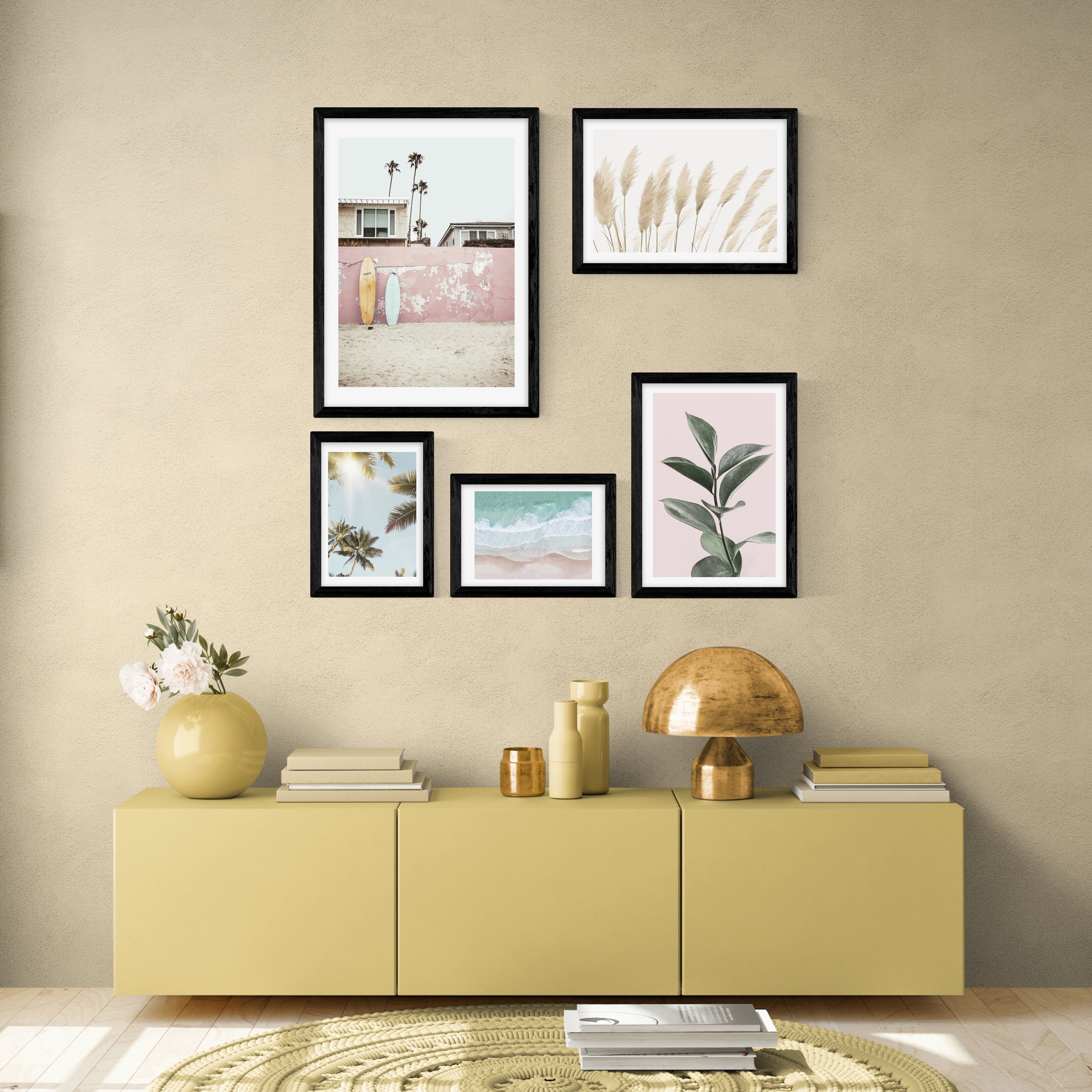 Set of 5 East End Prints Beachy Prints MultiColoured Price Comparisons | Compare The Build