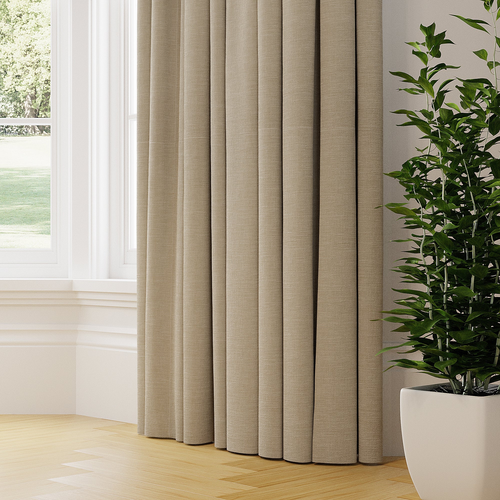Lunar Made to Measure Curtains Beige Price Comparisons | Compare The Build