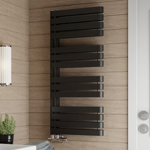 Terma Warp S Heated Towel Rail Matt Black 1110 x 500mm Price Comparisons | Compare The Build