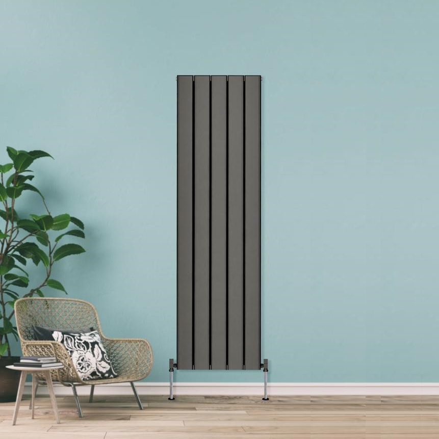 Towelrads Berkshire Aluminium Vertical Radiator, Anthracite, 1800mm x 510mm - Single Panel Price Comparisons | Compare The Build