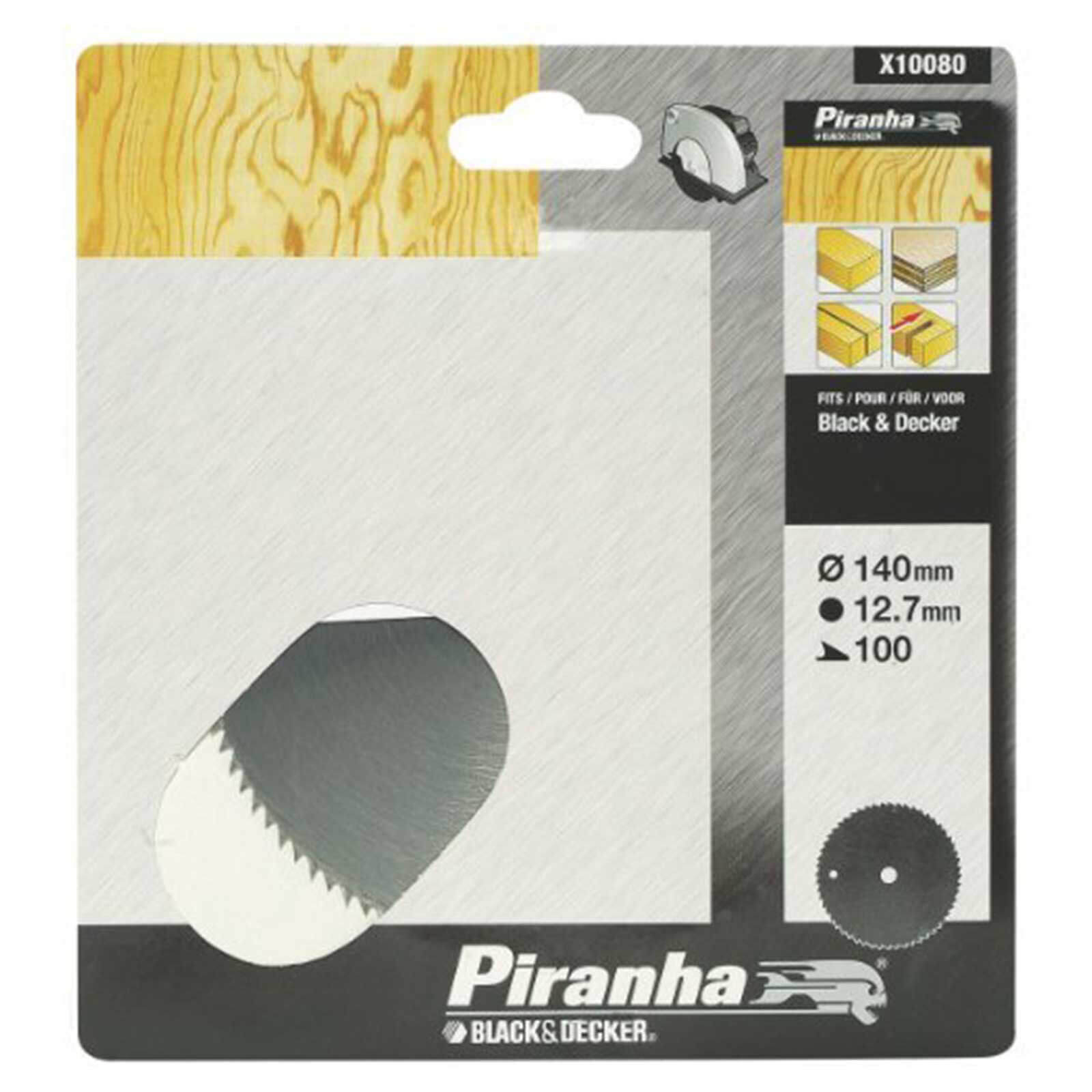 Black and Decker Piranha Steel Fine Cross Cutting Circular Saw Blade 140mm 100T 12.7mm Price Comparisons | Compare The Build
