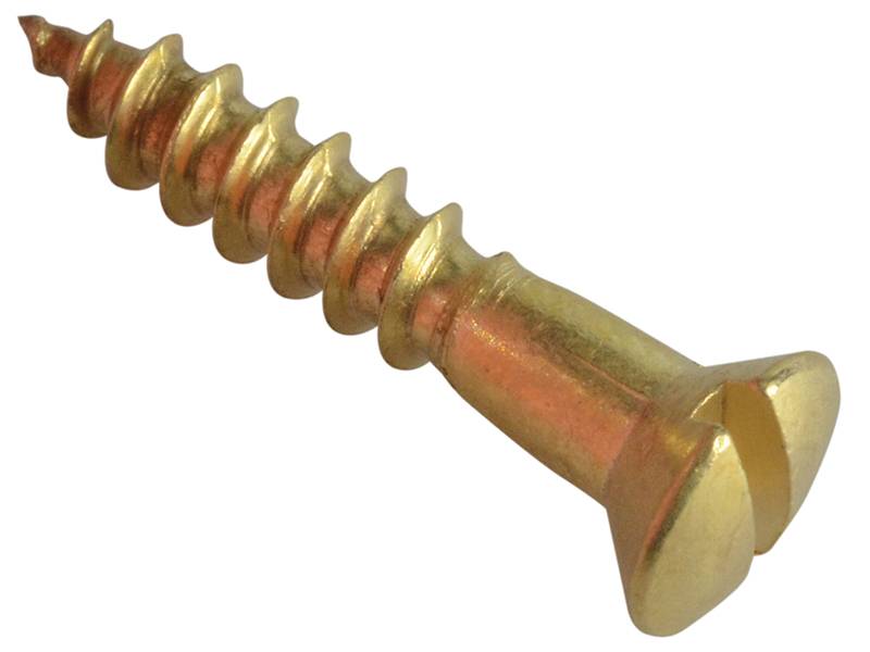 ForgeFix FORFPRA346B Wood Screw Slotted Raised Head ST Solid Brass 3/4in x 6 Forge Pack 25 Price Comparisons | Compare The Build