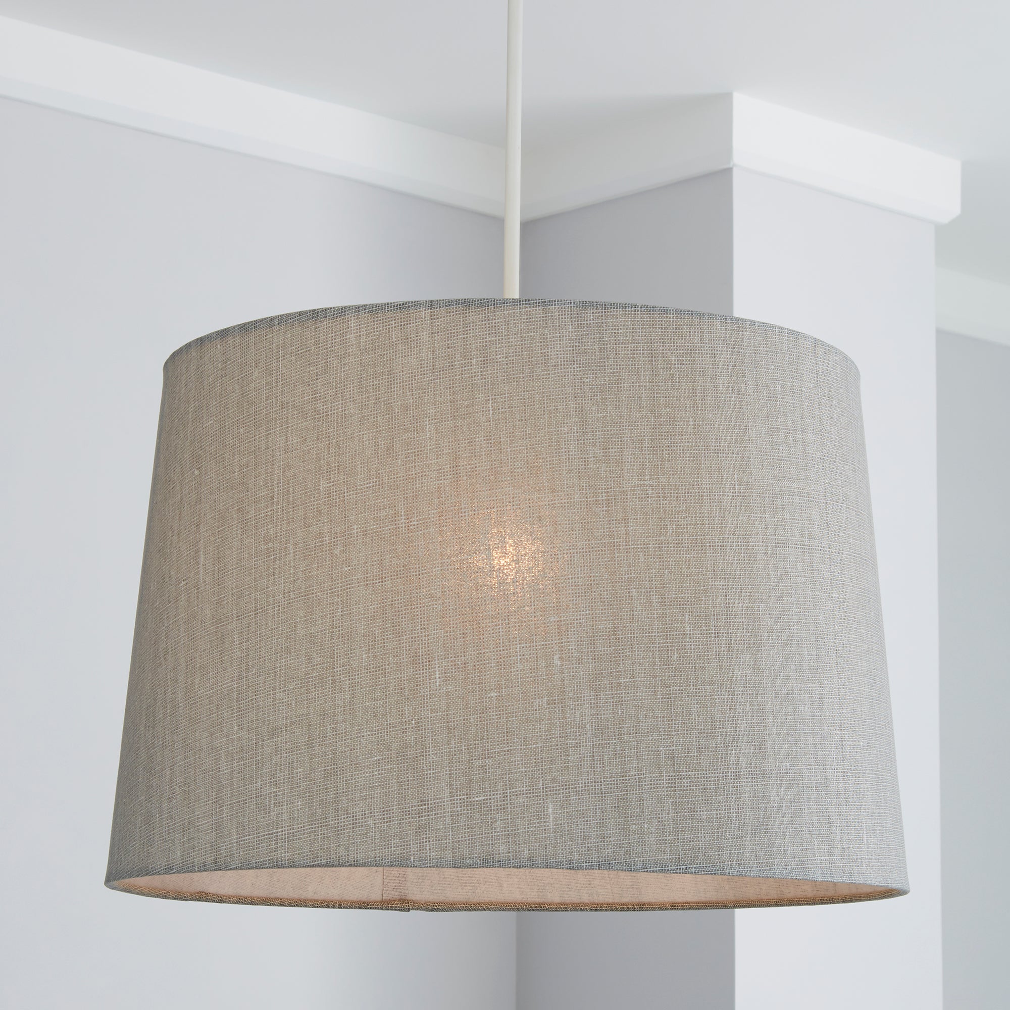 Sara Tapered Lamp Shade 40cm Grey Grey Price Comparisons | Compare The Build