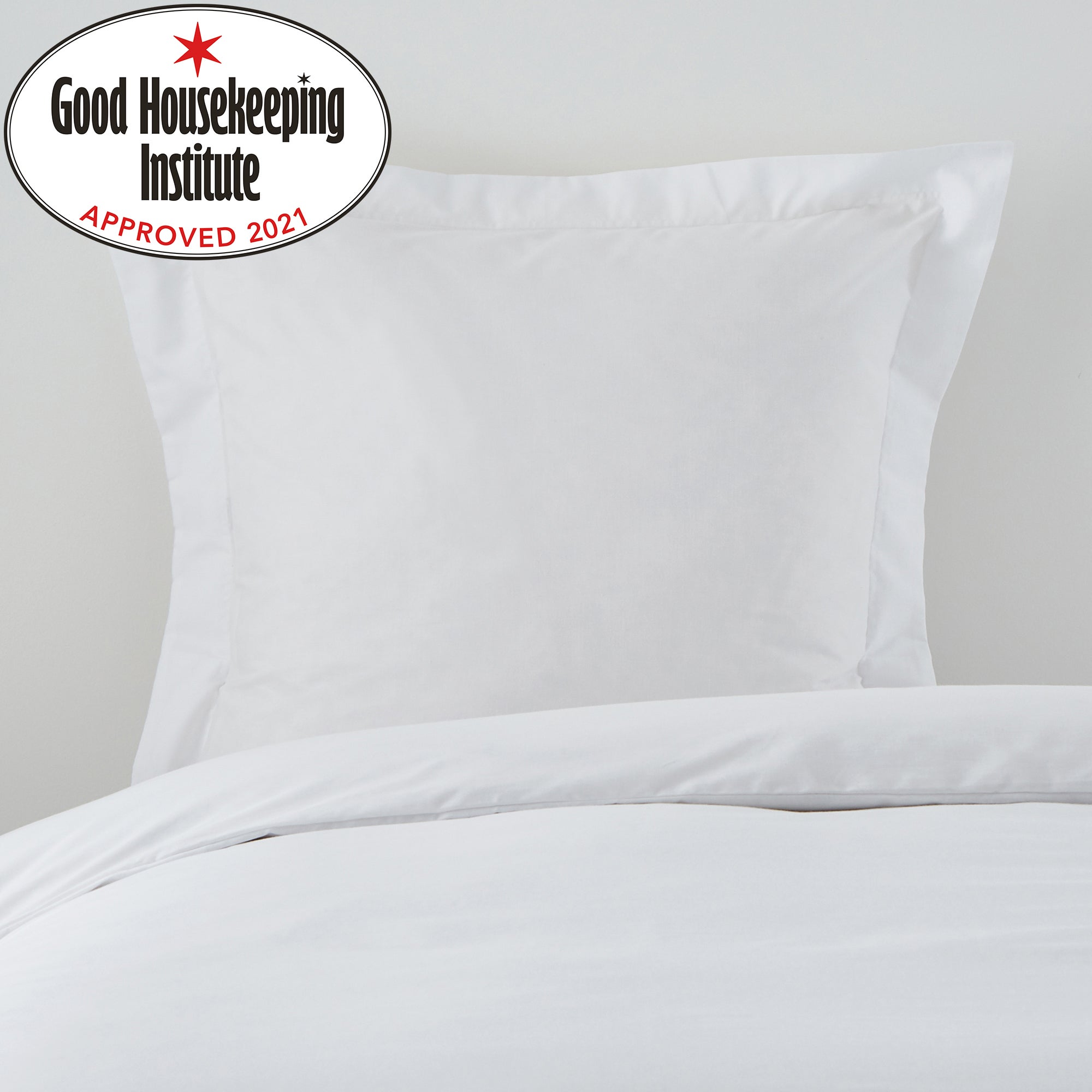 Non Iron Plain Dye White Continental Square Pillowcase White Price Comparisons | Compare The Build