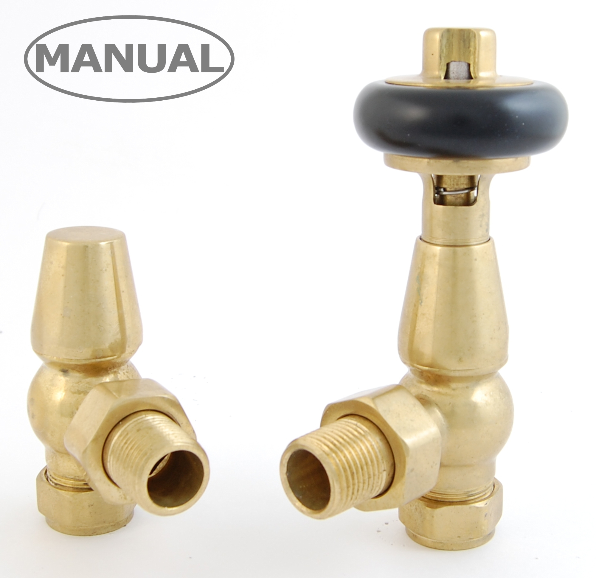 West Manual Valves, Eton, Un-Lacquered Brass Angled - 8mm | Compare The Build