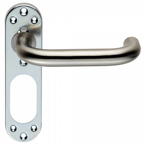 W774EPS Satin Stainless Steel 19mm DECO Return to Door Lever on Backplate Only Price Comparisons | Compare The Build