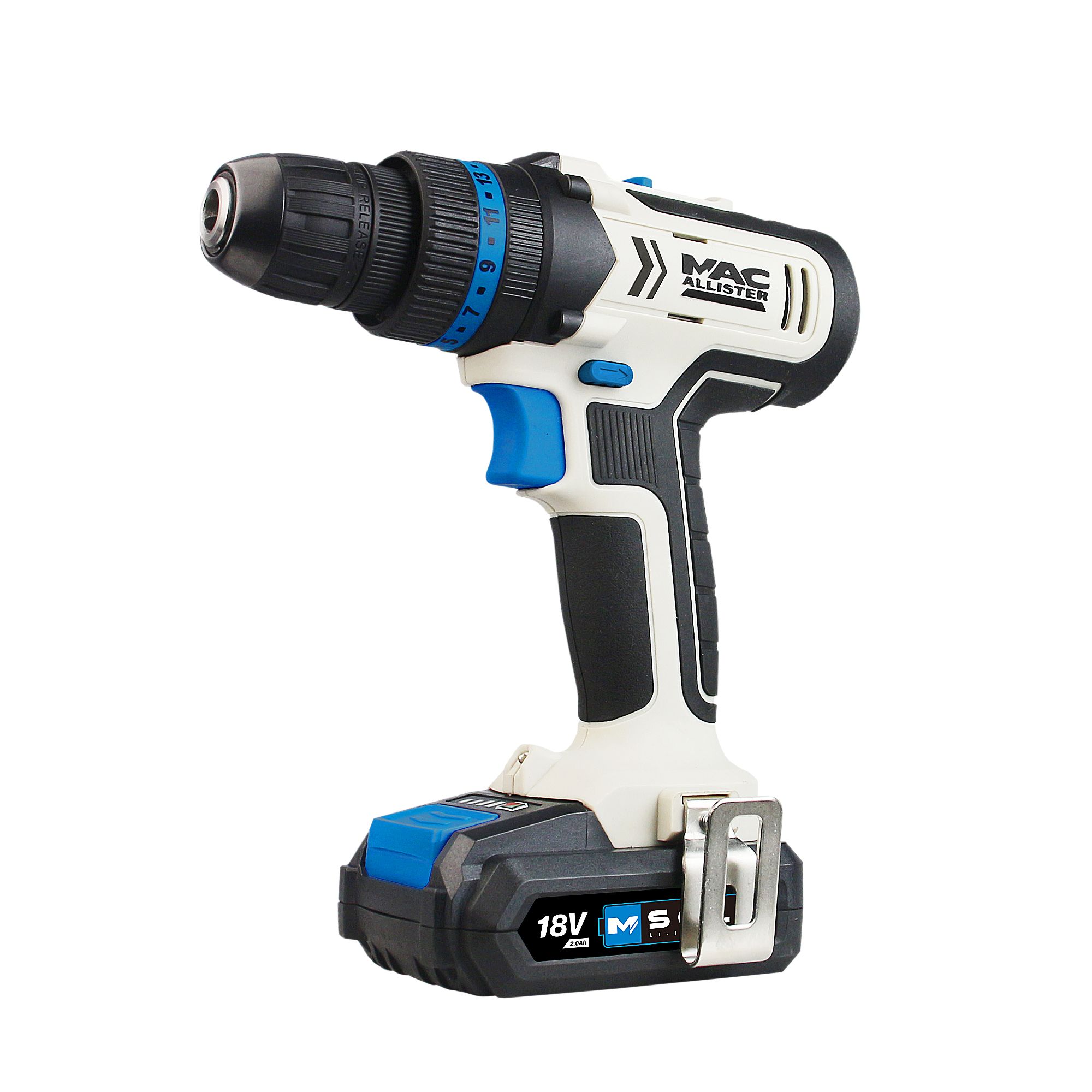 Mac Allister Solo 18V 2 X 2.0Ah Li-Ion Cordless Drill Driver Mdd18-Li-2 Price Comparisons | Compare The Build