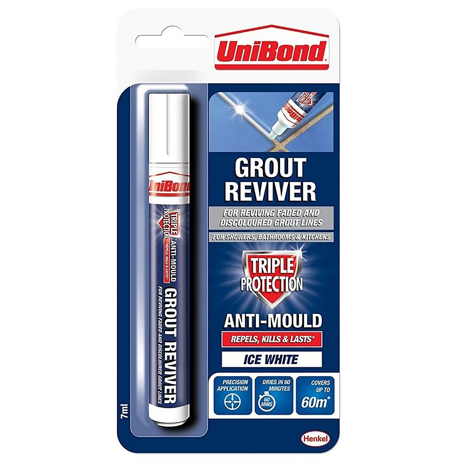 UniBond Anti Mould Grout Pen White - 7ml Price Comparisons | Compare The Build