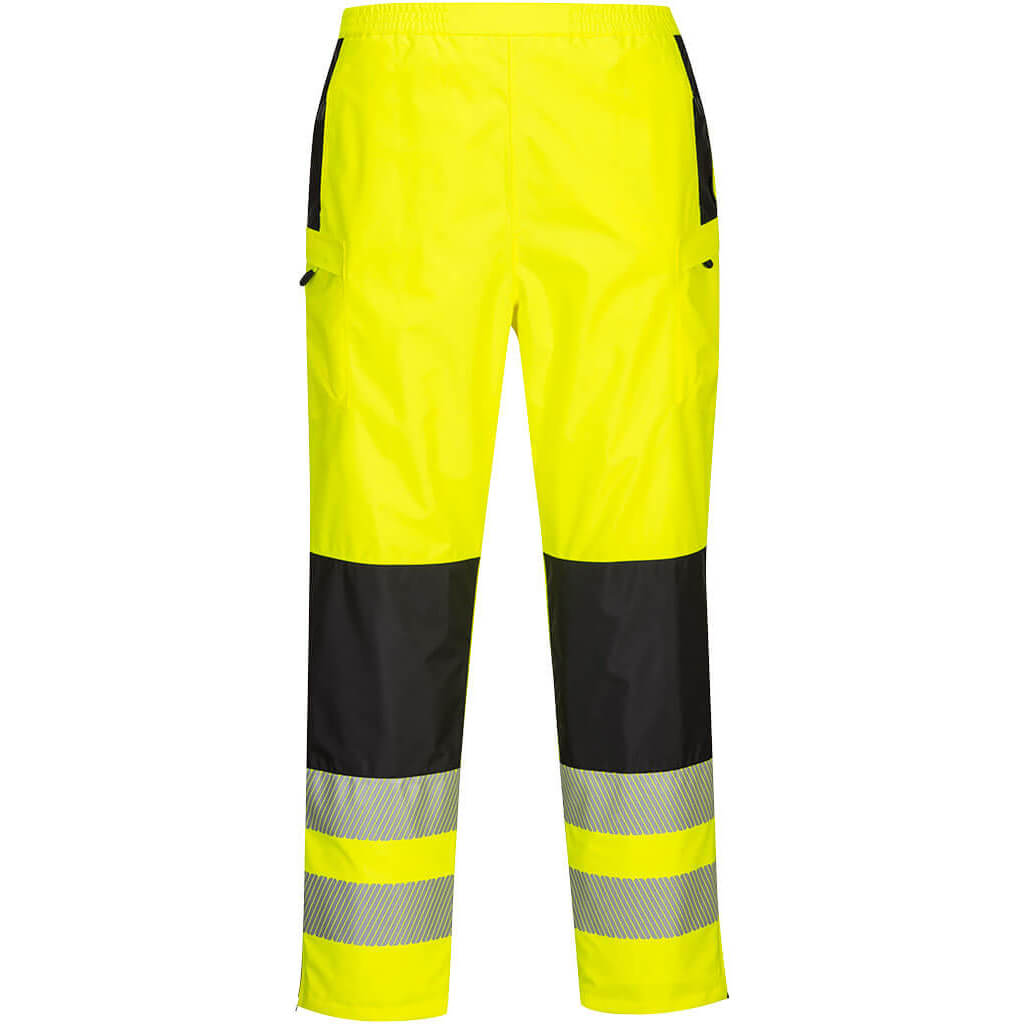 Oxford Weave 300D Class 2 PW3 Hi Vis Womens Waterproof Rain Trousers Yellow / Black M 31" Price Comparisons | Compare The Build