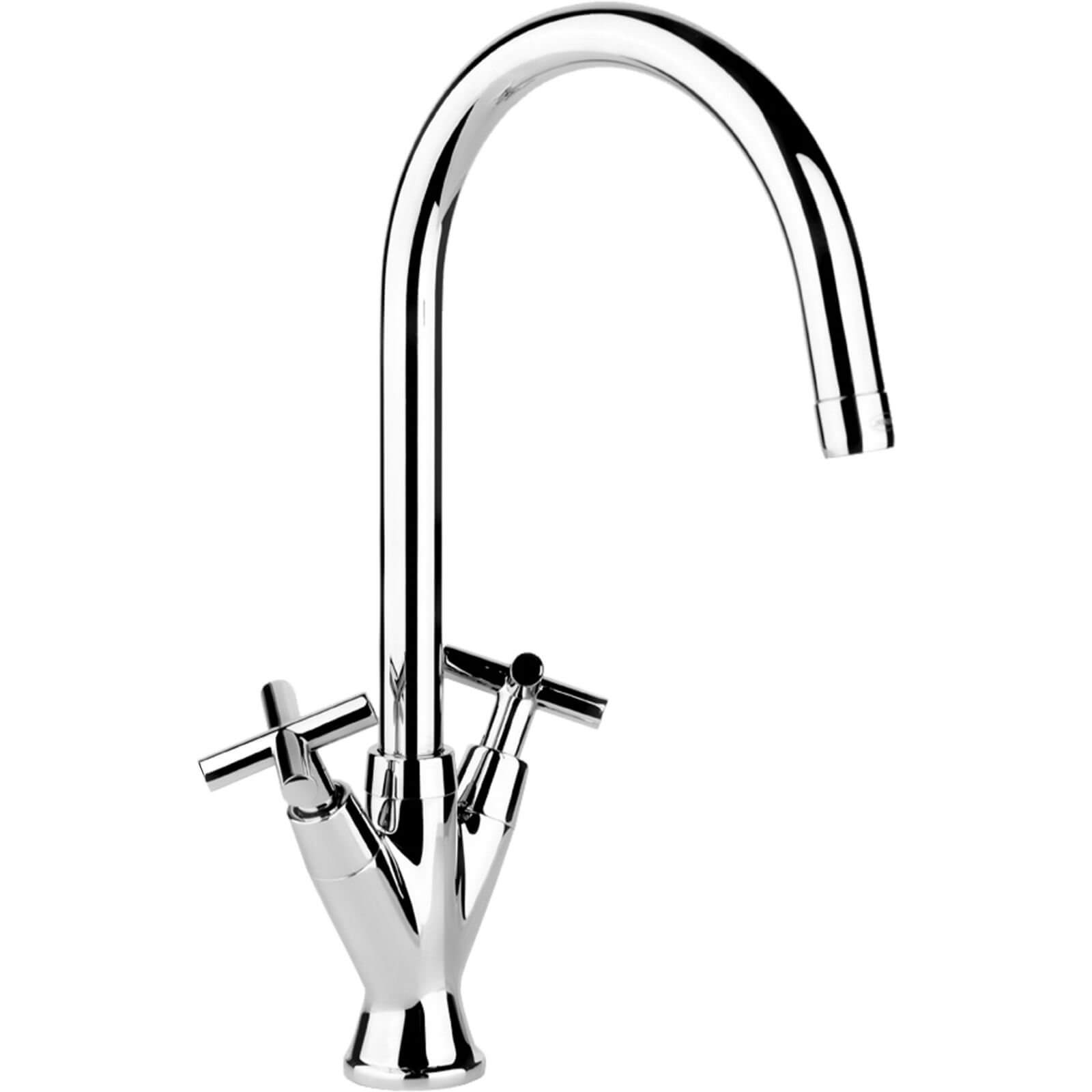 Aero Dual Handle Monobloc Kitchen Tap - Chrome Price Comparisons | Compare The Build