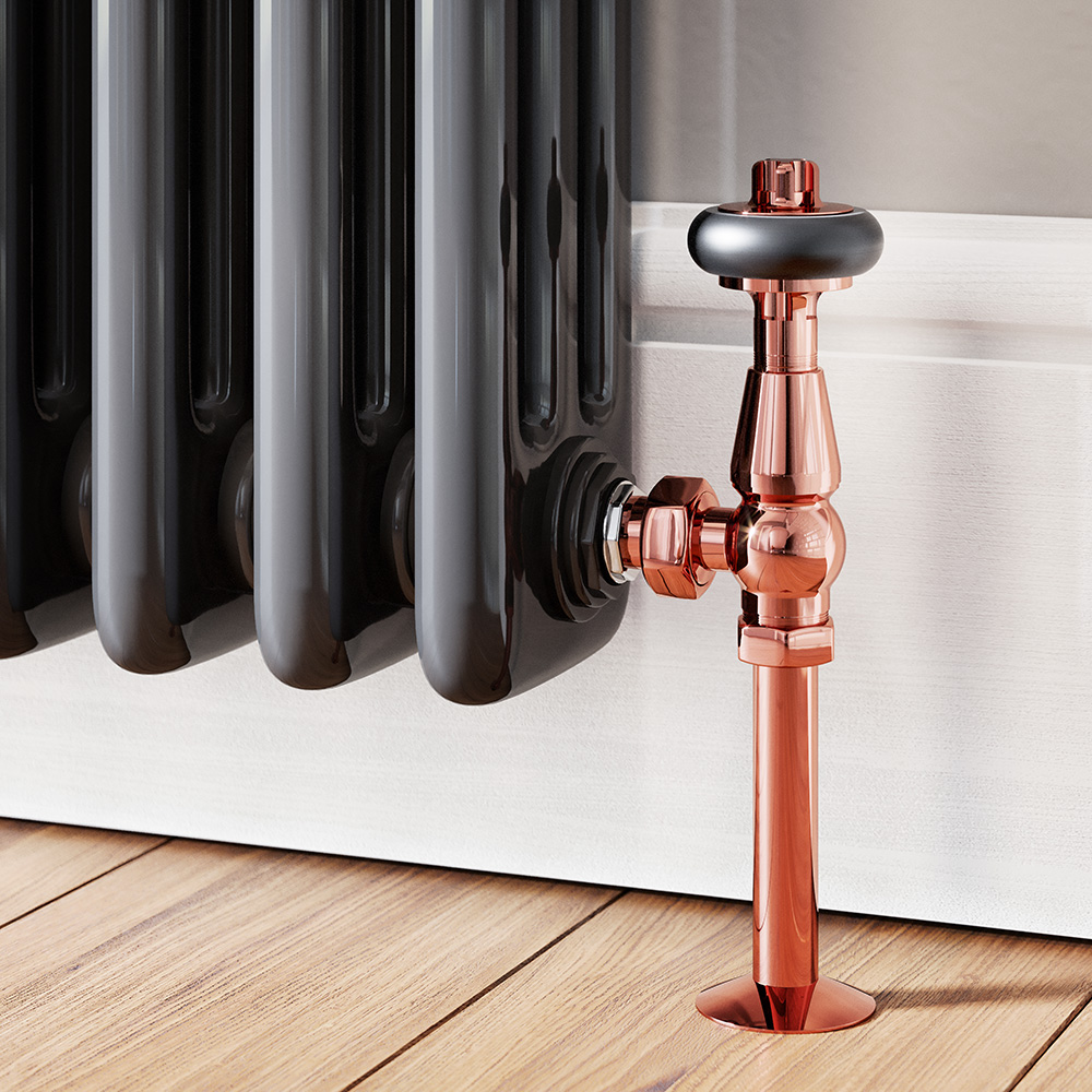 Trade Direct Thermostatic Valves, Traditional Wooden Head, Copper Angled Price Comparisons | Compare The Build