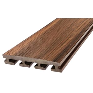 Eva-Last Tiger Cove Dark Brown Composite Infinity Deck Board - 25.4 x 135 x 2200mm - Pack of 5 | Compare The Build