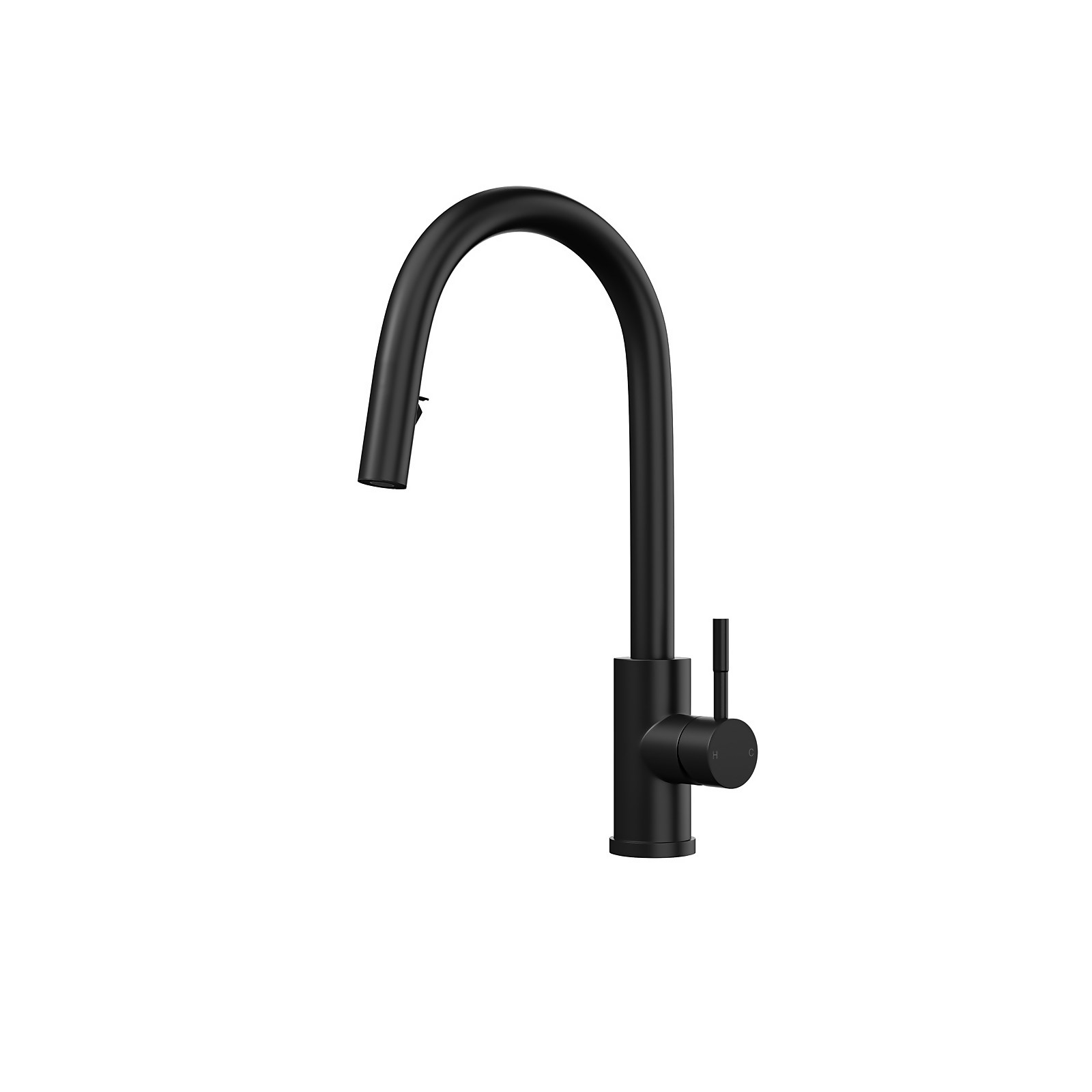 Corran Pull and Spray Tap - Matt Black Price Comparisons | Compare The Build