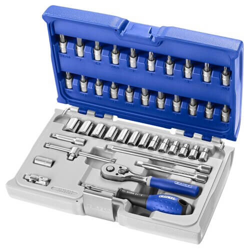 Expert by Facom 42 Piece 1/4" Drive Hex Socket and Socket Bit Set Metric 1/4" Price Comparisons | Compare The Build