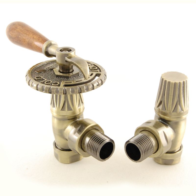 West Manual Valves, Bentley Lever, Antique Brass Angled - 8mm | Compare The Build