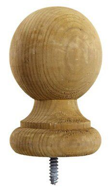 Spruce Colonial Ball Top Post Cap, (H)127mm (W)82mm Price Comparisons | Compare The Build