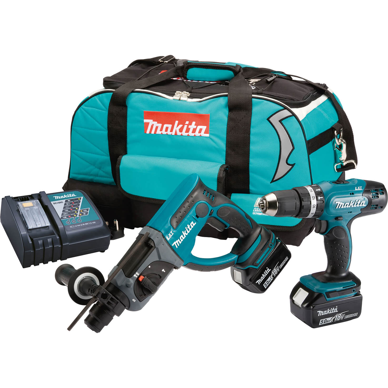 Makita DLX2025T 18v LXT Cordless SDS Plus and Combi Drill Kit 2 x 5ah Li-ion Charger Bag Price Comparisons | Compare The Build