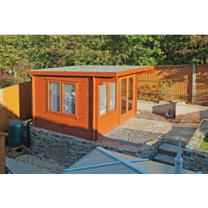 Shire Danbury 14 x 12ft Double Door Garden Home Office Cabin | Compare The Build