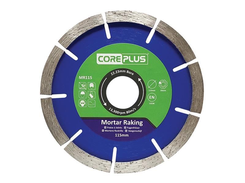 CorePlus CORDBMR115 MR115 Mortar Raking Diamond Blade 115mm | Compare The Build