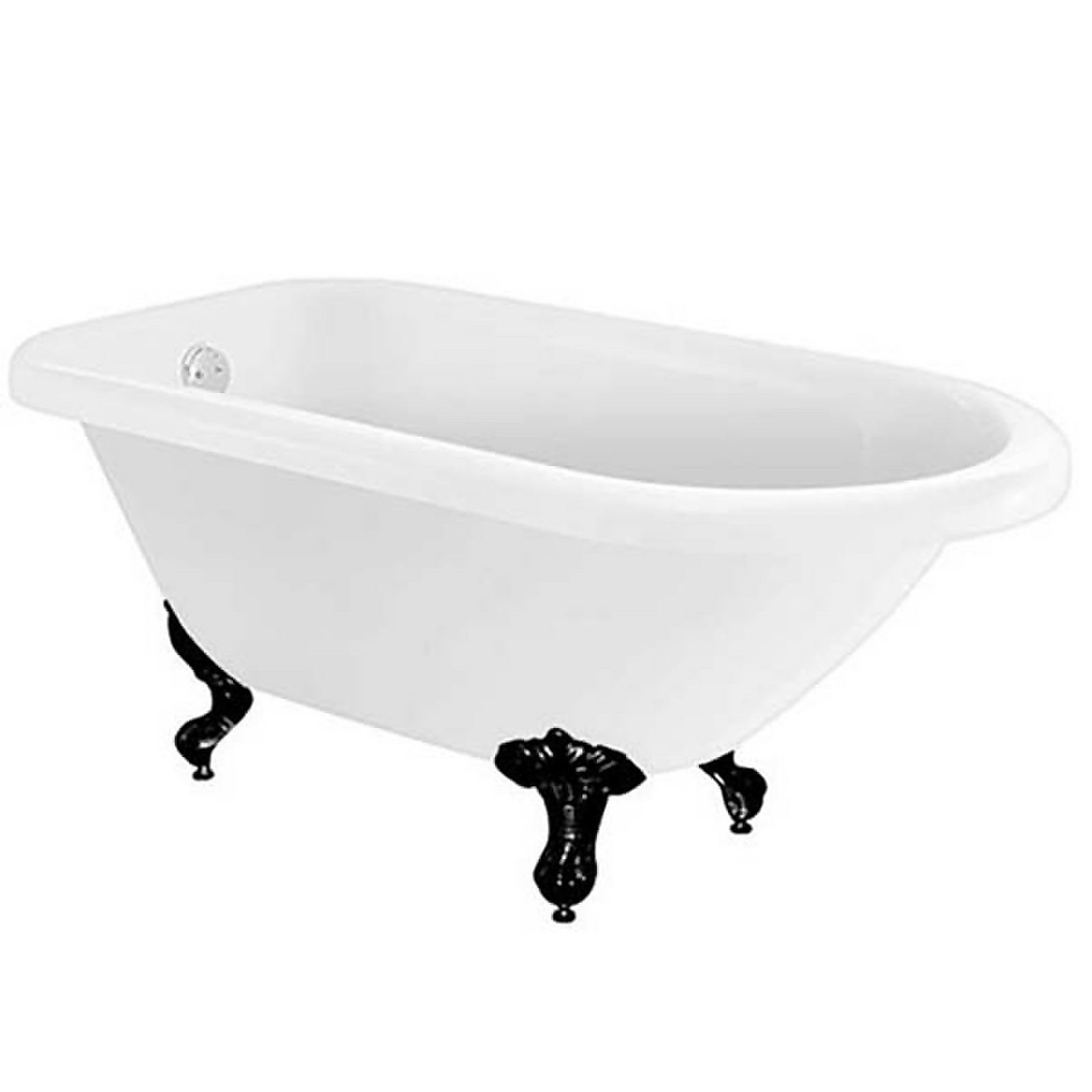 Bathstore Burford Compact Roll Top Bath with Black Feet Price Comparisons | Compare The Build