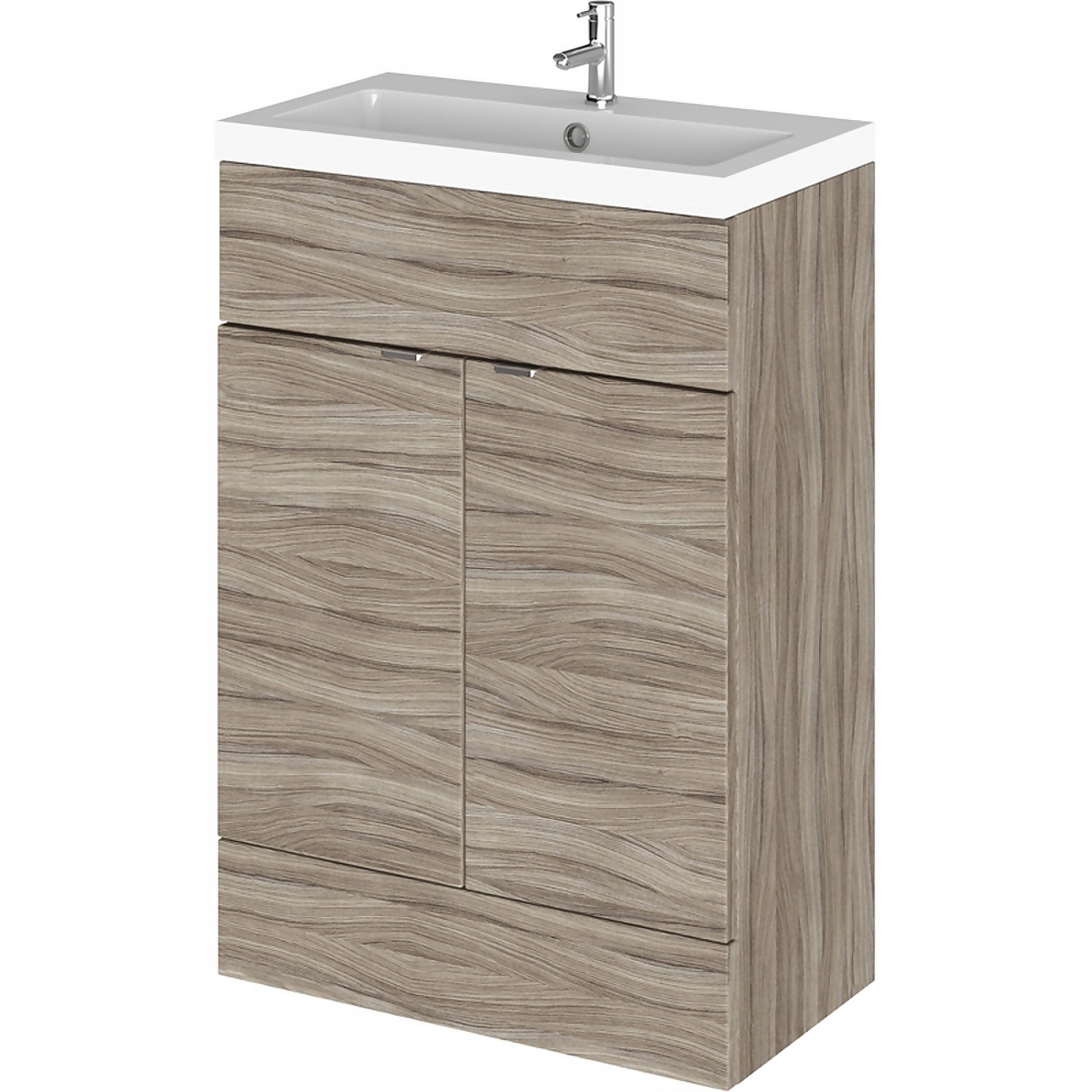 Balterley Dynamic 600mm Vanity Unit with Basin - Driftwood Price Comparisons | Compare The Build