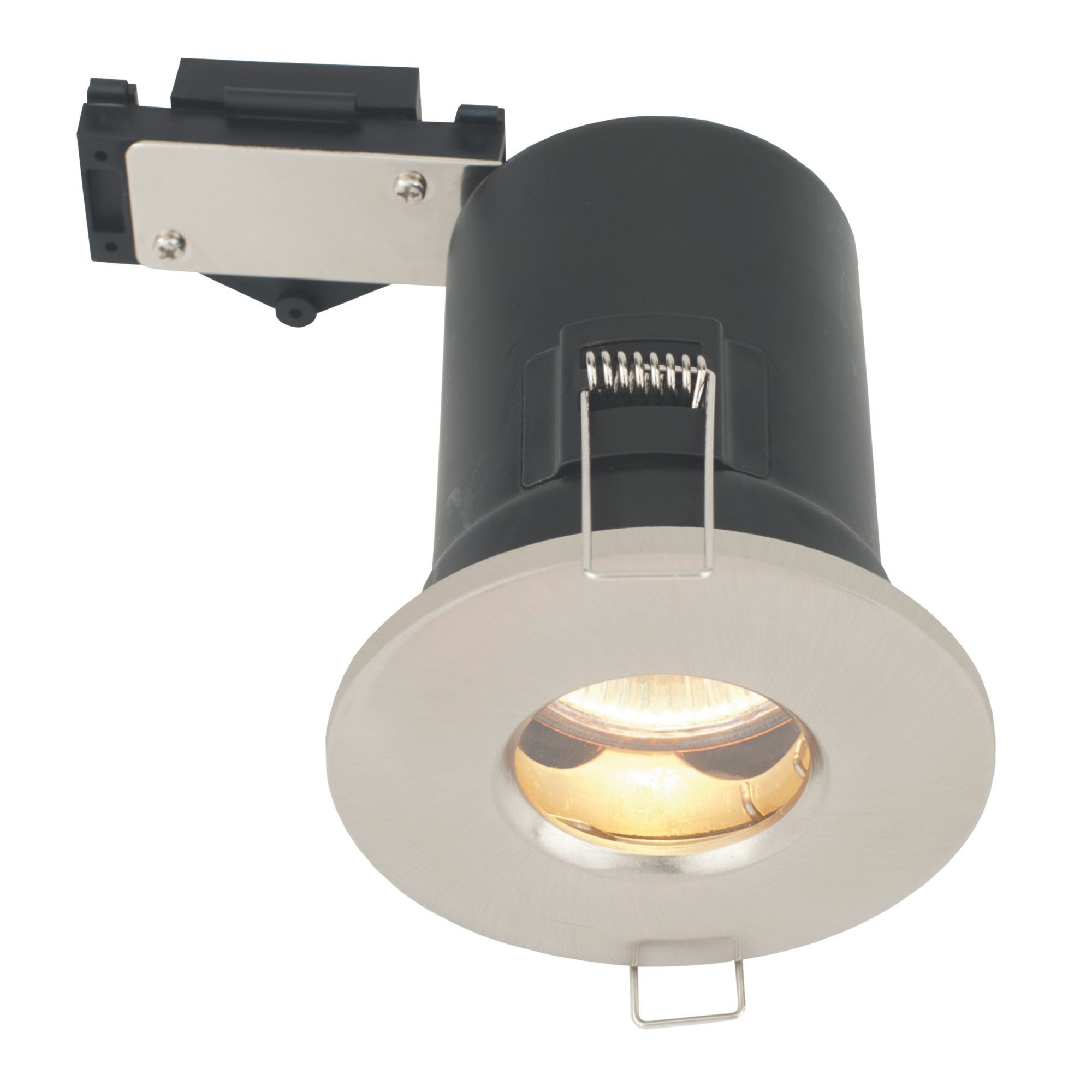 Lap Grey Brushed Chrome Effect Fixed Low Voltage Downlight Ip44 Price Comparisons | Compare The Build