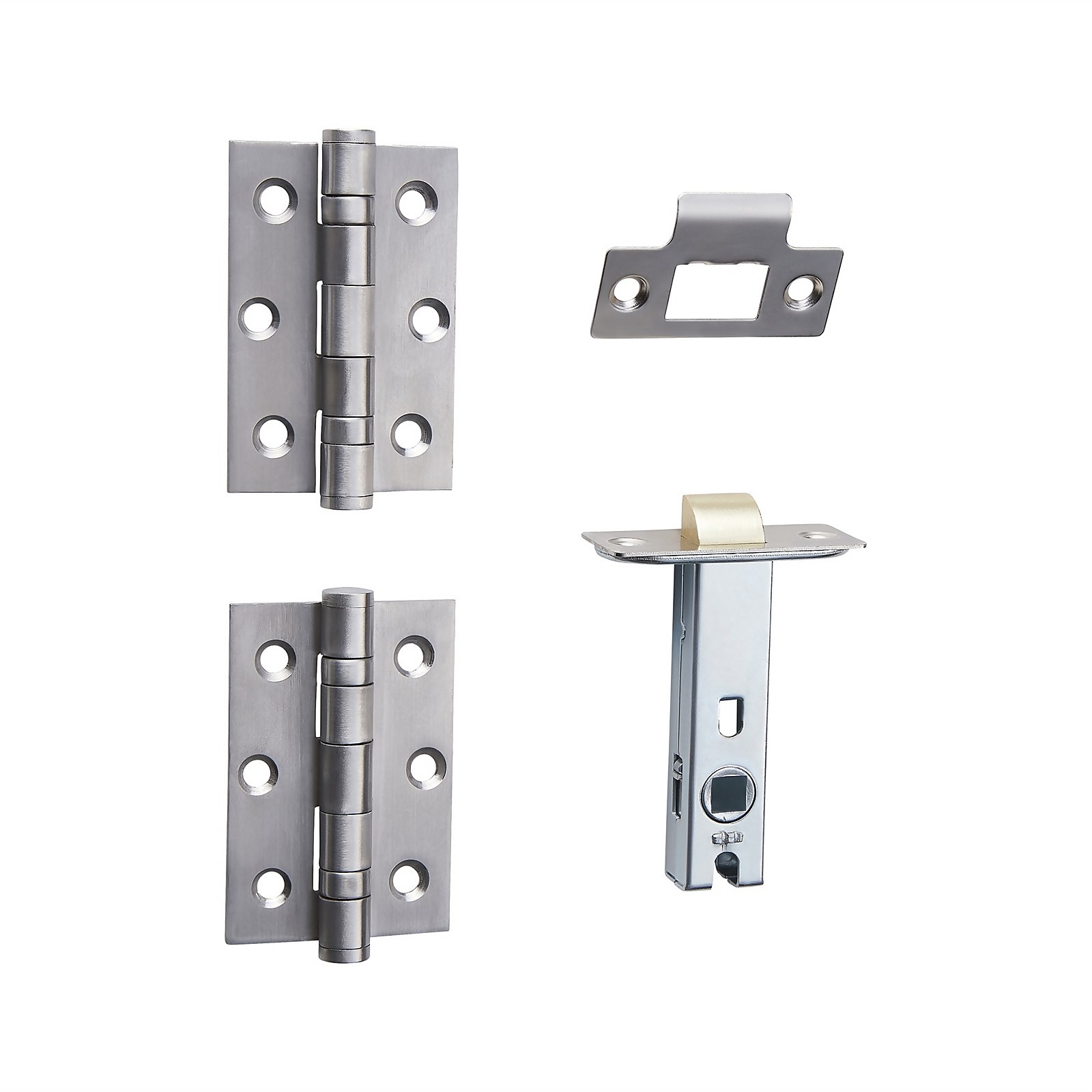 Sandleford 75mm Premium Door Latch Pack - Brushed Nickel | Compare The Build