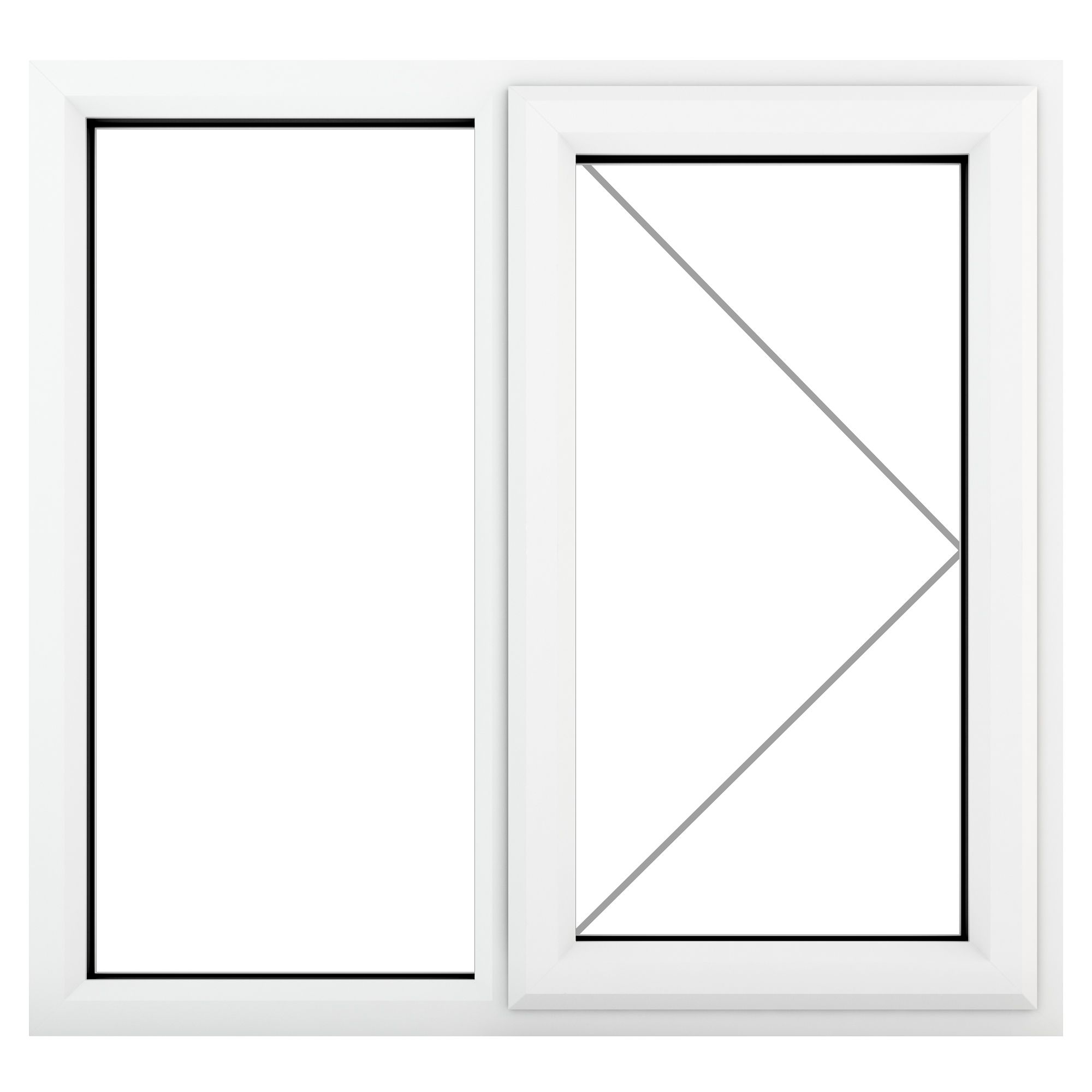 GoodHome Clear Double Glazed White Upvc Right-Handed Window, (H)1040mm (W)1190mm Price Comparisons | Compare The Build