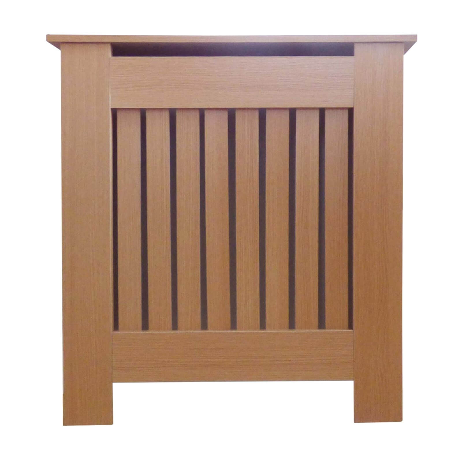 Oak Radiator Cover with Vertical Design - Mini Price Comparisons | Compare The Build