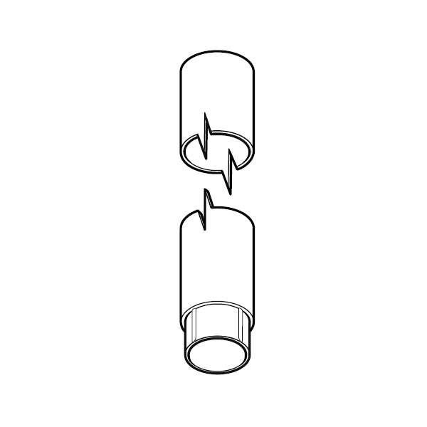 Alumasc Flushjoint Circular Downpipe 3m x 63mm - Slate Grey Aluminium CP25/3MA/PPC/7015 Price Comparisons | Compare The Build