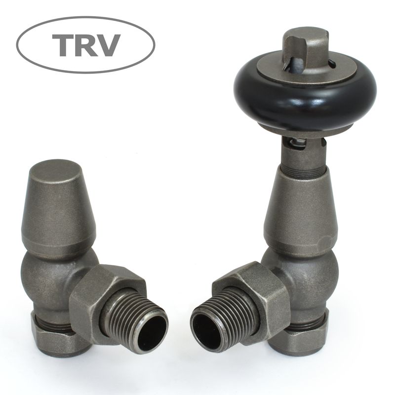 West Thermostatic Valves, Faringdon, Antique Pewter Angled  - 10mm | Compare The Build