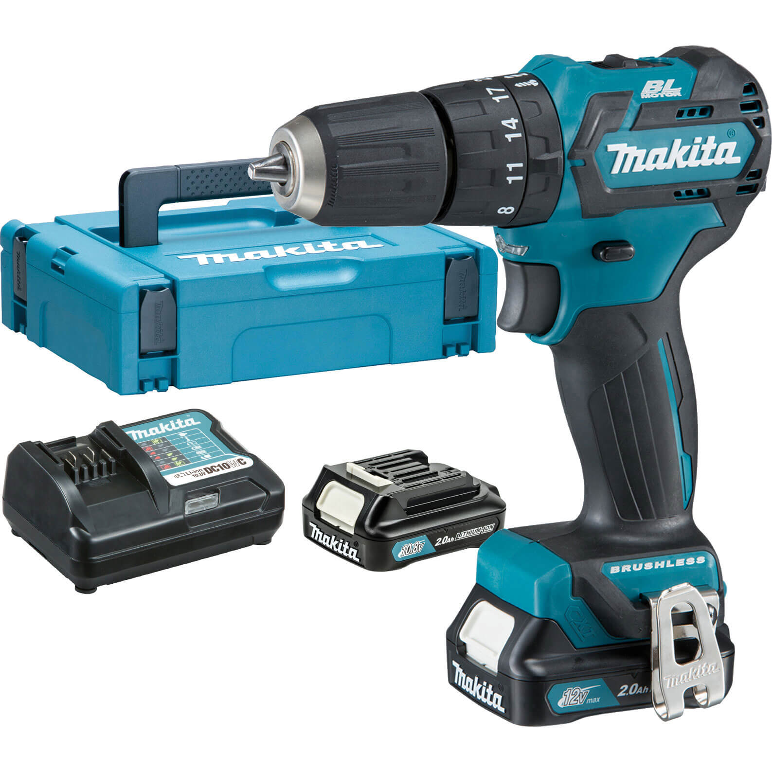 Makita HP332 12v Cordless CXT Brushless Combi Drill 2 x 2ah Li-ion Charger Case Price Comparisons | Compare The Build