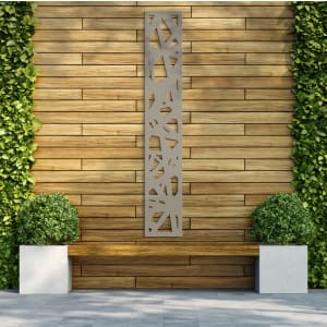 Aztec Stone Grey Decorative Garden Screen - 1800 x 300mm Price Comparisons | Compare The Build
