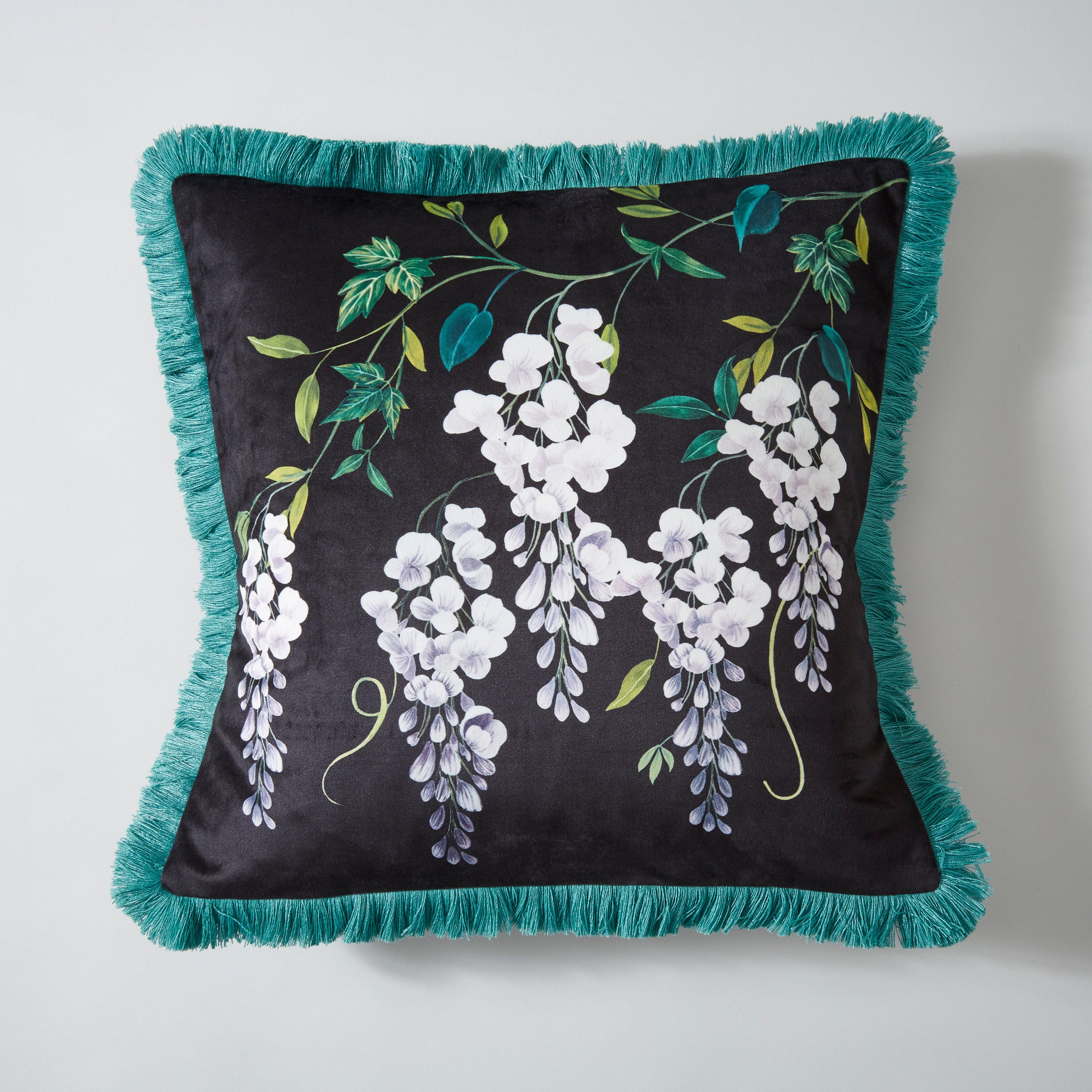 Wysteria Velour Cushion MultiColoured Price Comparisons | Compare The Build