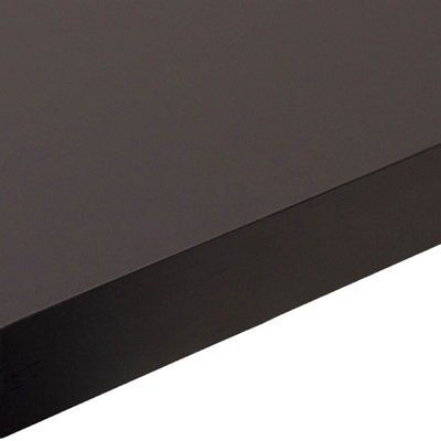 Edurus 38mm Matt Black Laminate Square Edge Kitchen Worktop, (L)3600mm Price Comparisons | Compare The Build