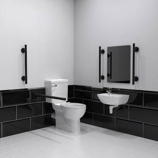 Nymas Premium Rimless Close Coupled Toilet & Left Hand Basin Doc M Pack - Matt Black Price Comparisons | Compare The Build