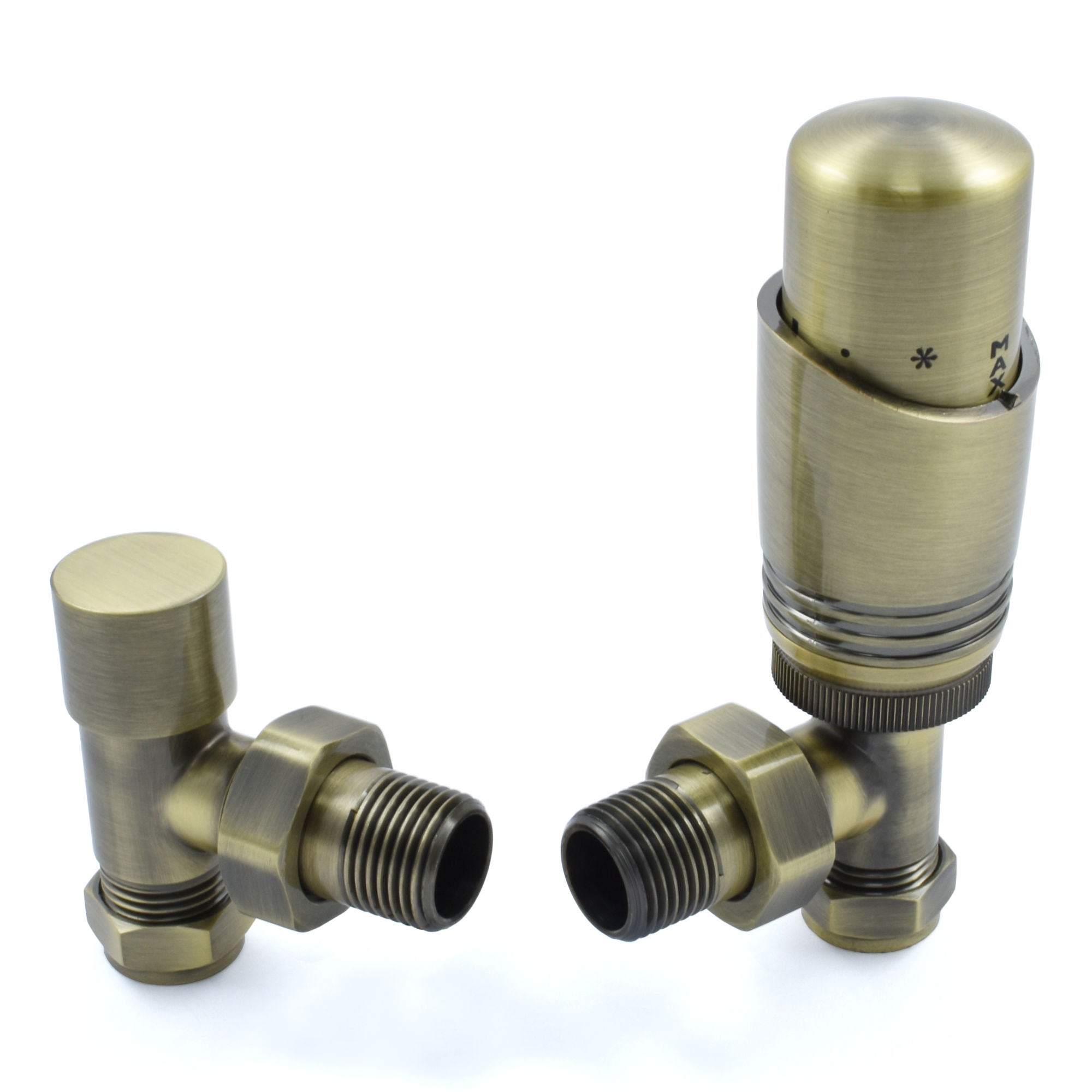 West Thermostatic Valves, Delta, Antique Brass Angled - 10mm Price Comparisons | Compare The Build