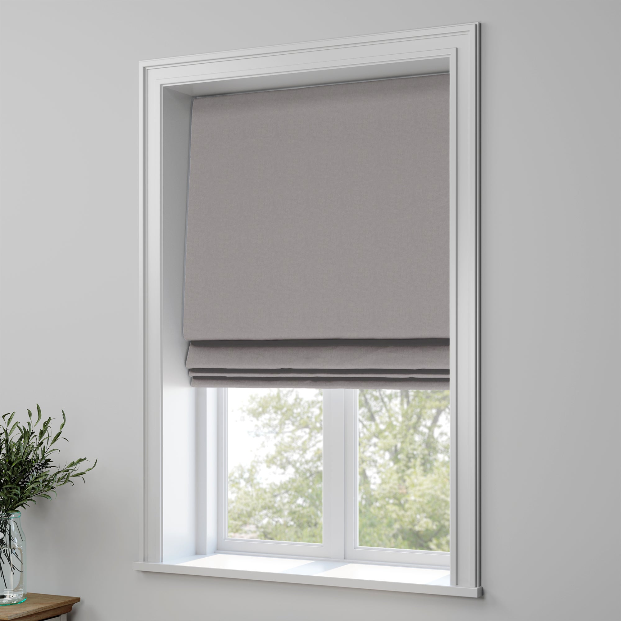 Nevis Made to Measure Roman Blind Nevis Jacquard Silver Price Comparisons | Compare The Build