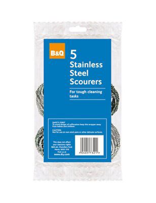 Stainless Steel Scourer, Pack Of 5 Price Comparisons | Compare The Build