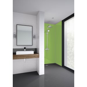 Mermaid Matt Acrylic Lime Single Shower Panel - 2440 x 900mm Price Comparisons | Compare The Build