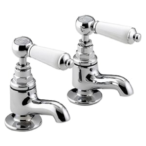 Bristan Renaissance Pair of Chrome Lever Vanity Basin Taps | Compare The Build