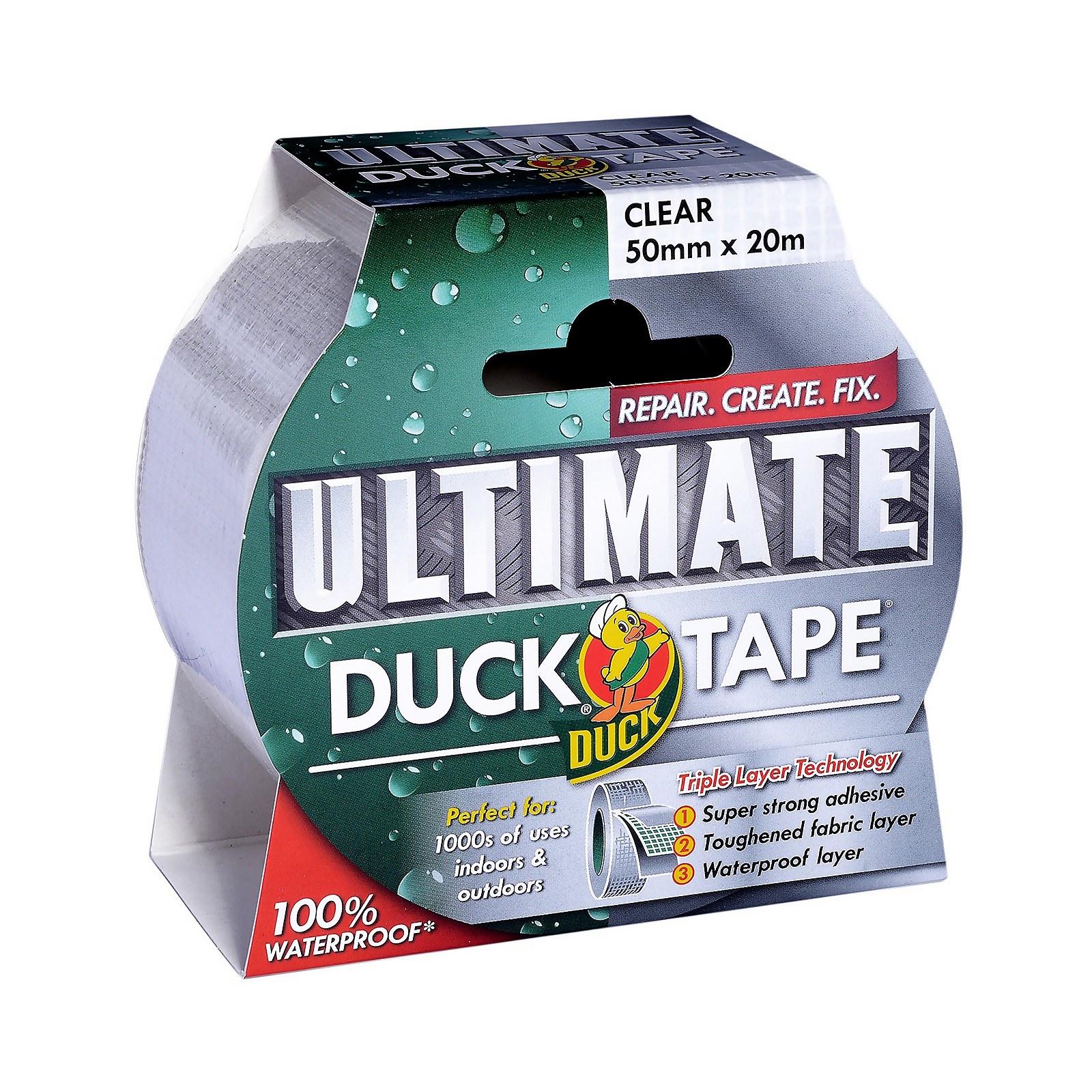 Duck Ultimate Tape Clear - 50m x 20m Price Comparisons | Compare The Build