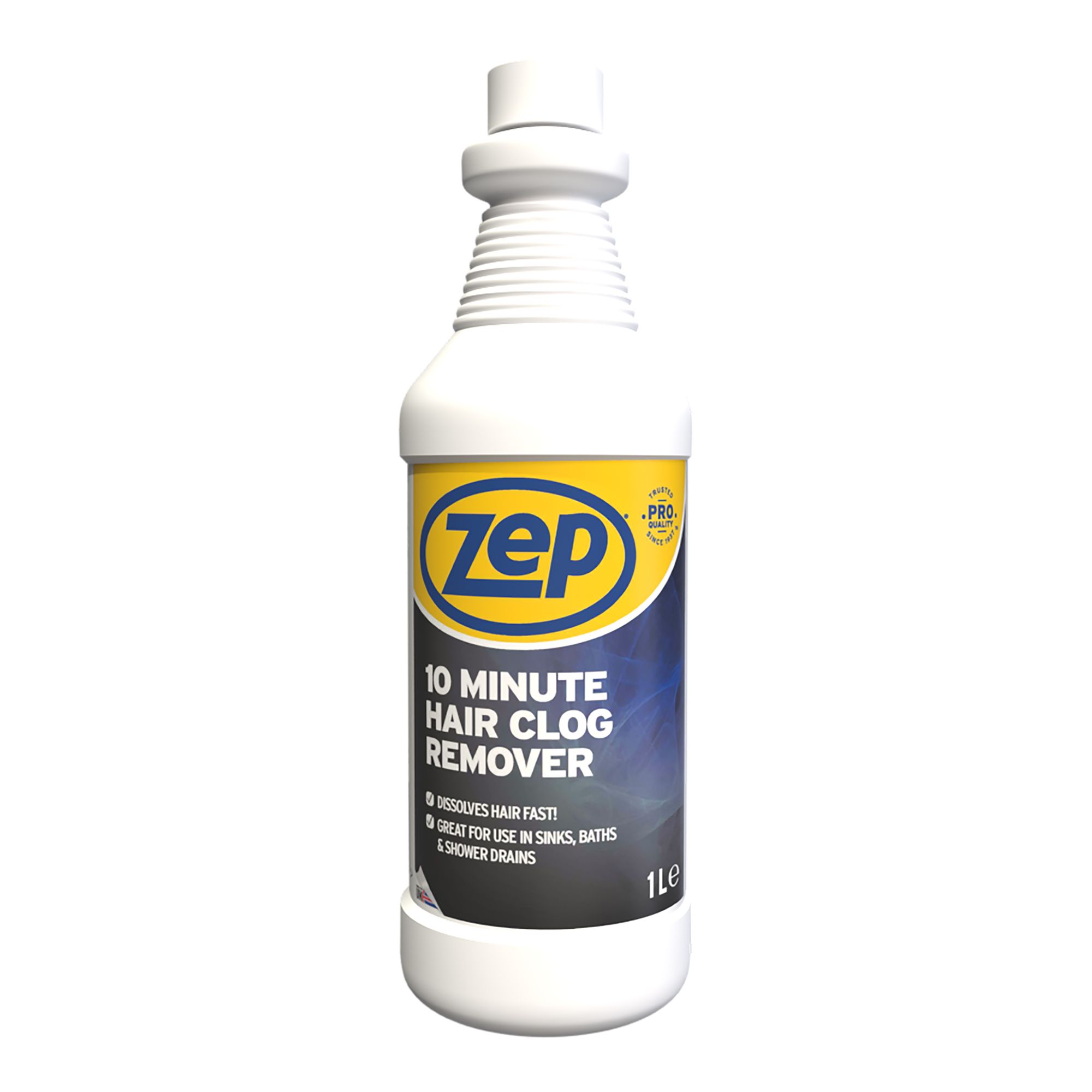 Zep Commercial 10 Minute Hair Clog Remover Unscented Drain Unblocker, 1L | Compare The Build