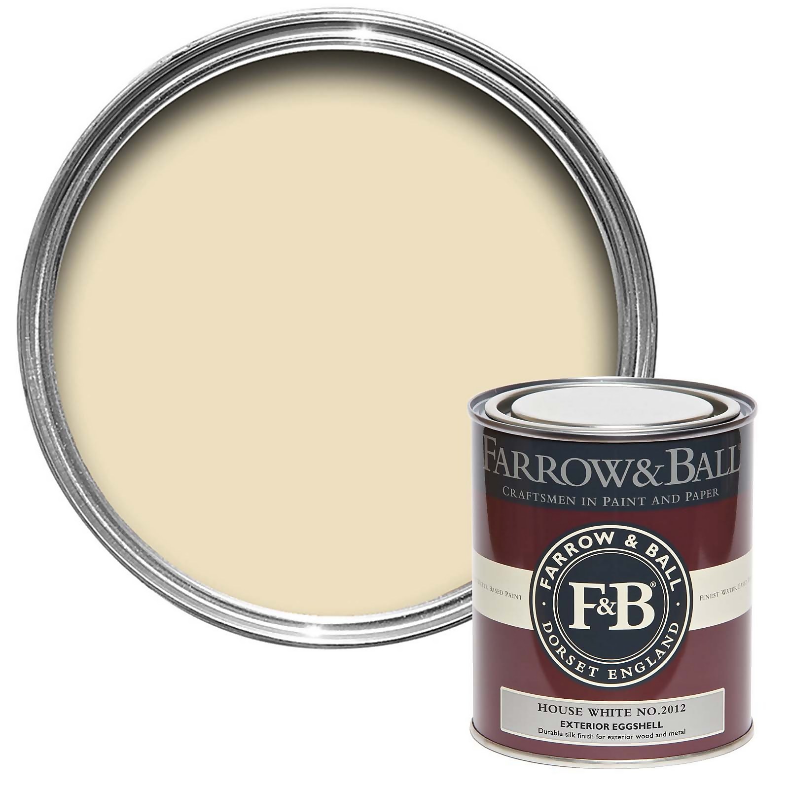 Farrow & Ball Exterior Eggshell Paint House White - 750ml Price Comparisons | Compare The Build