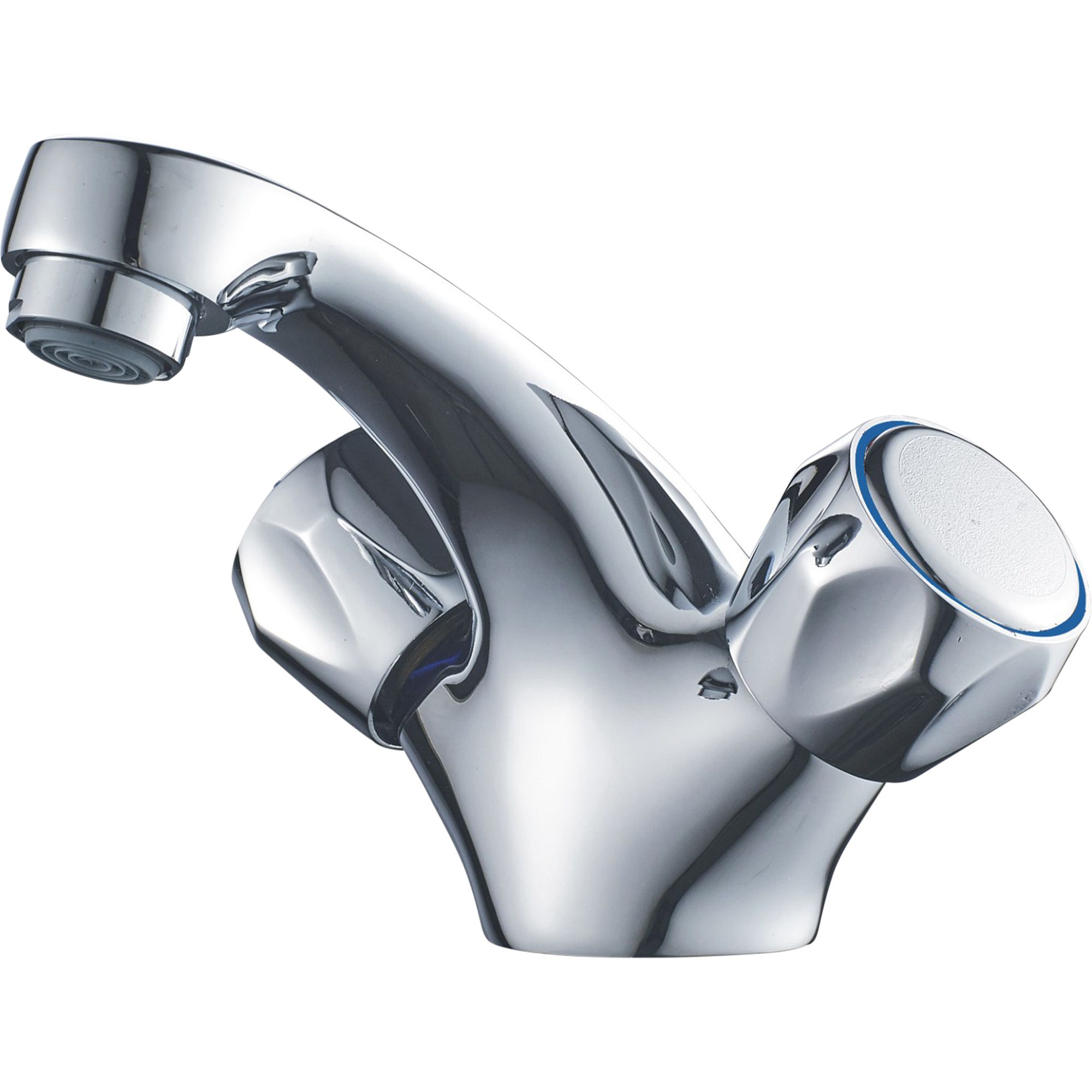 GoodHome Calp 2 Lever Traditional Basin Mono Mixer Tap Price Comparisons | Compare The Build