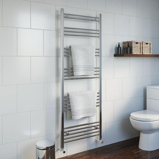 DuraTherm Heated Towel Rail Chrome 1600 x 600mm Flat | Compare The Build