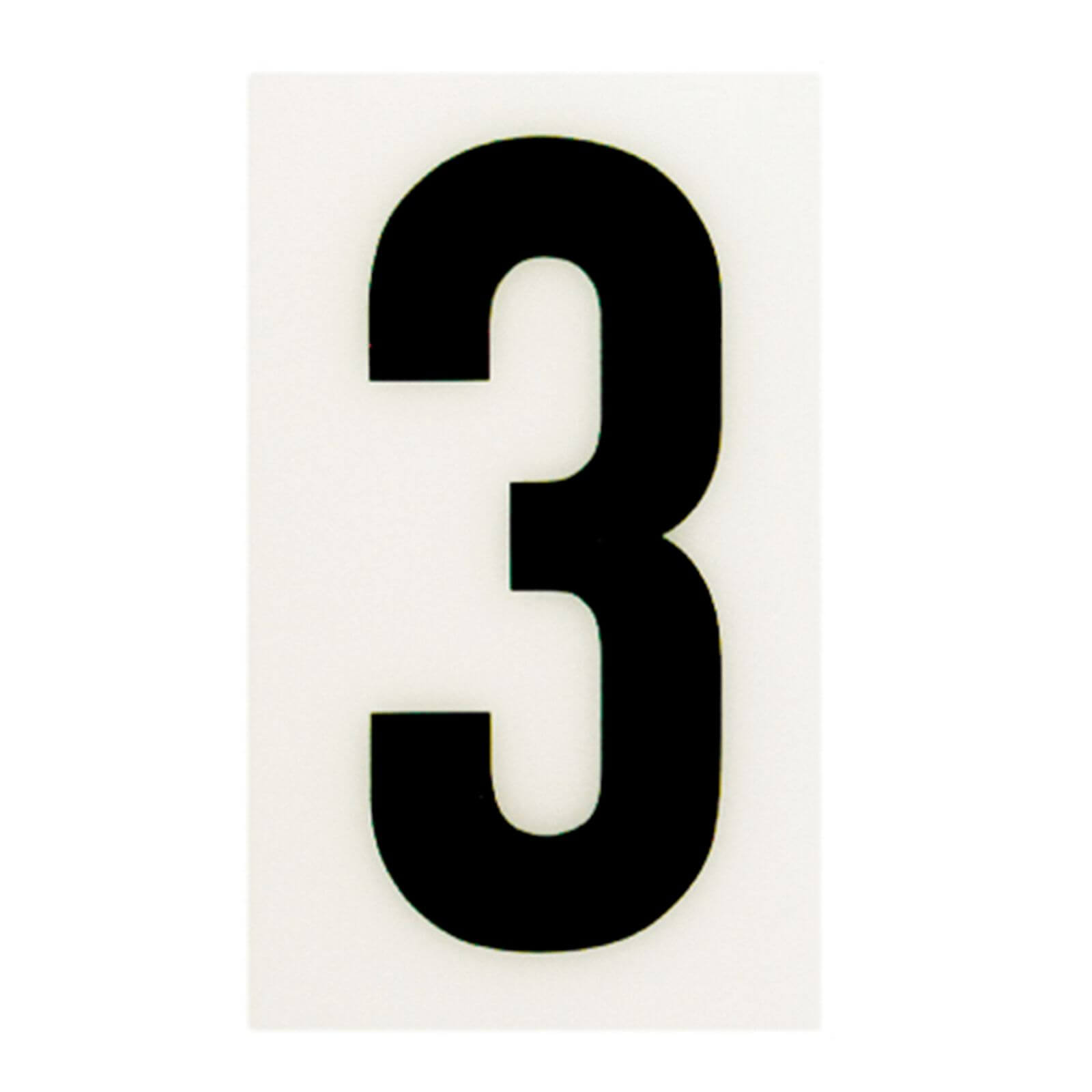 Breeze White Self Adhesive House Number - 60mm - 3 Price Comparisons | Compare The Build