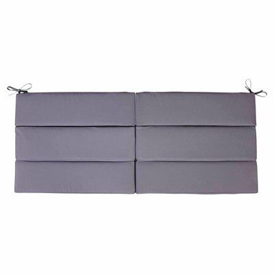 Blooma Denia Grey Plain Bench Cushion Price Comparisons | Compare The Build